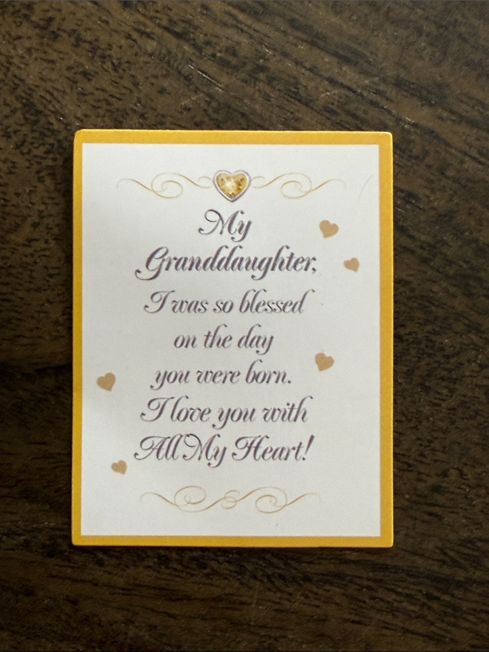 Birthstone(November) Letter Necklace For Granddaughter - Picture 6 of 15